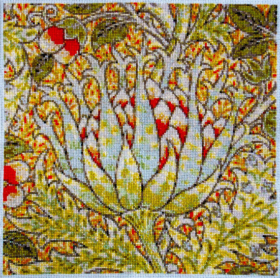 Exotic flower (v2) counted cross stitch kit