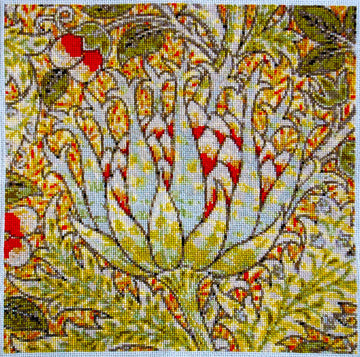 Kit de point de croix compté Fleur exotique (v2)