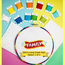 Grand cœur artisanal au point de croix SAL-2