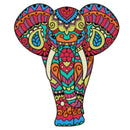 Modernes Kreuzstich-Set mit floralem, abstraktem Elefantenmotiv-1