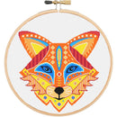 Fox mandala cross stitch kit