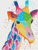Watercolor giraffe cross stitch kit - 1