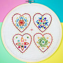 Hearts embroidery bead kit-3