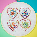 Hearts embroidery bead kit-2