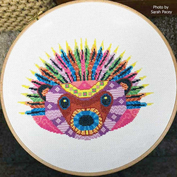 Kit de point de croix moderne Mandala Hérisson