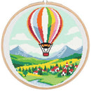Hot air balloon cross stitch kit-1