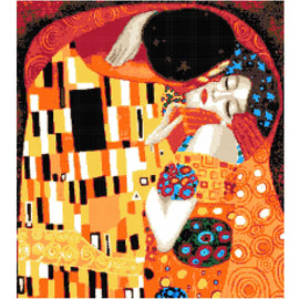 Kiss (v4) Klimt cross stitch kit