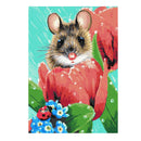 Kreuzstich-Set „Kleine Maus mit Marienkäfer (v2)“-1