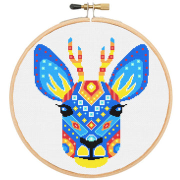 Kit de point de croix Mandala cerf