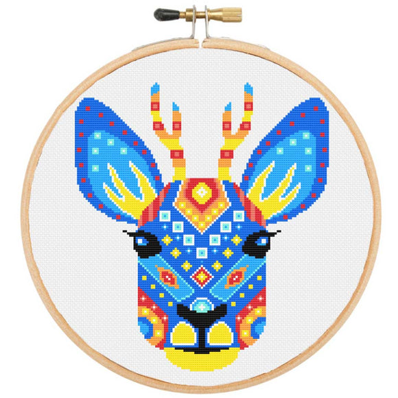 Kit de point de croix Mandala cerf