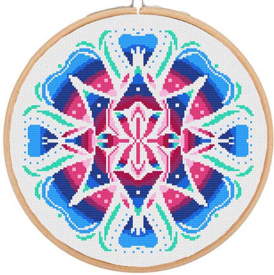 Mandala (N5) Zählkreuzstich-Set