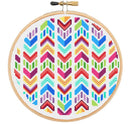 Modern cross stitch kits Chevron