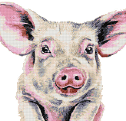 Pig cross stitch kit
