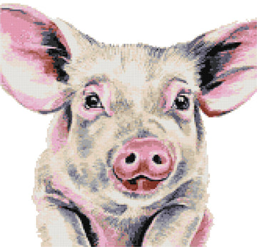 Pig (v2) cross stitch kit