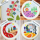 Winter cottage bi-monthly subscription cross stitch box-4