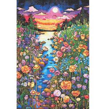 River meadow large cross stitch kit