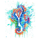 Sanguine seahorses modern cross stitch kit-1