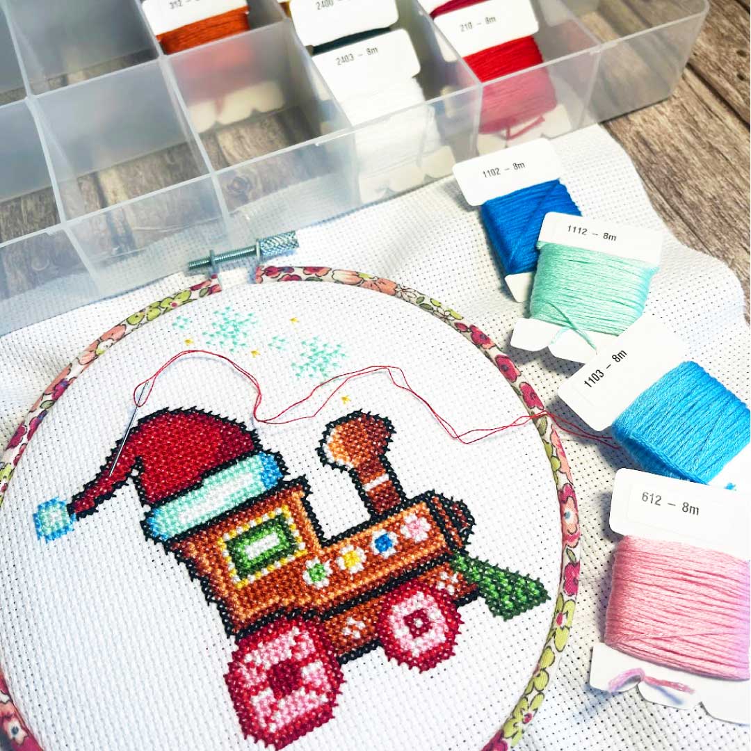 Cross stitch advent calendar box 2025