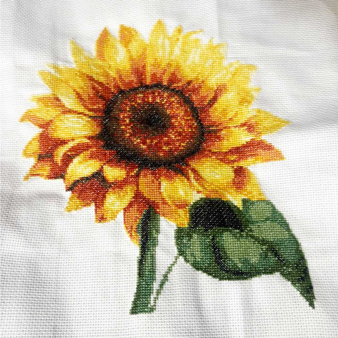 Kit de point de croix Tournesol en fleur