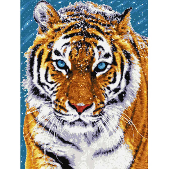 Tiger im Schnee (v3) Zählstickset