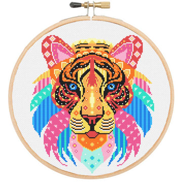 Kit de point de croix Tigre (CV)