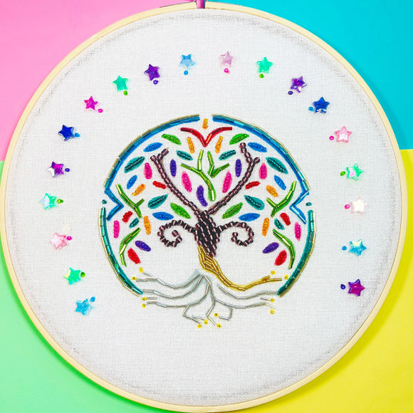 Tree of life embroidery bead kit