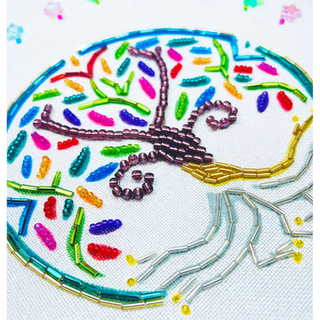 Tree of life embroidery bead kit