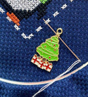 White Christmas tree cross stitch kit - 2