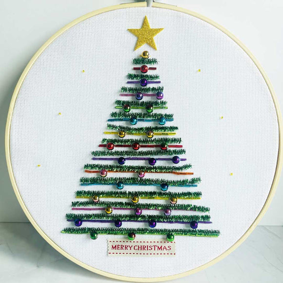 Christmas tree embroidery bead kit