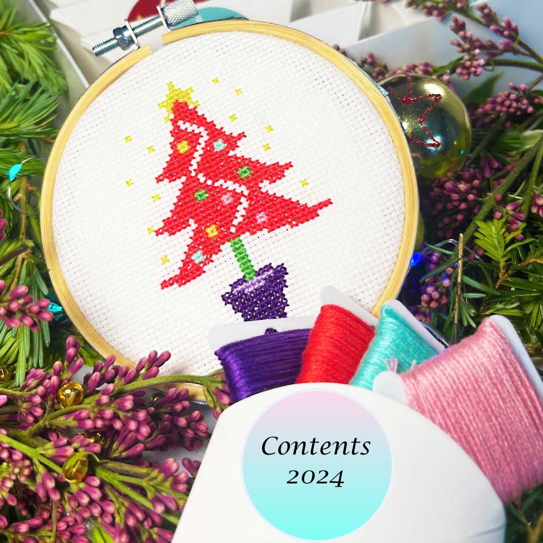 Cross stitch advent calendar box 2025