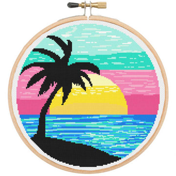 Kit de point de croix compté « Profitez de chaque instant »