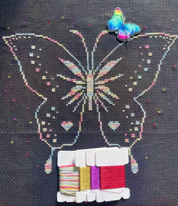 Variegated butterfly cross stitch kit - 3