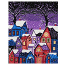 Dorf um 21 Uhr (v2) modernes Kreuzstich-Set-1