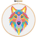 Mandala wolf (v3) cross stitch kit-1