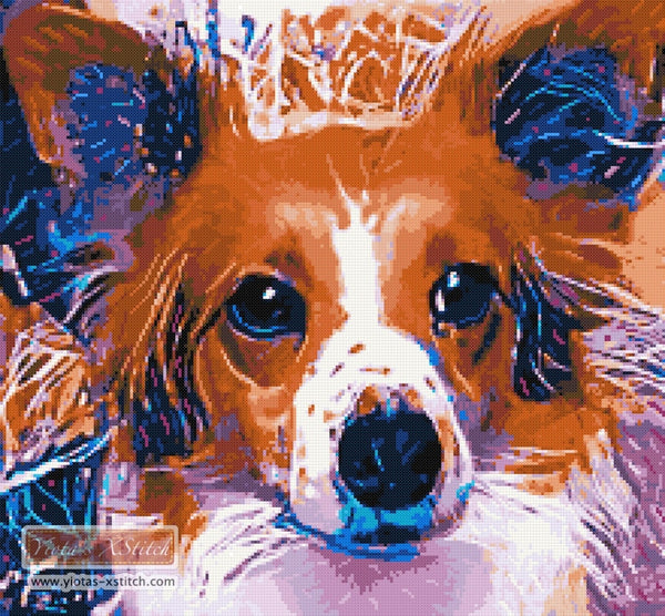 Abstract papillon cross stitch kit - 1