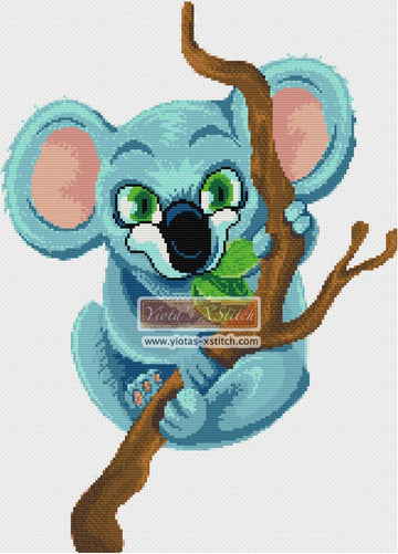Baby koala cross stitch kit
