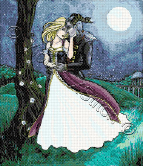 Beauty and the beast (v2) counted cross stitch kit - 1