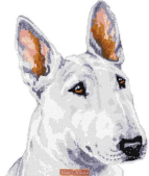 Bull Terrier cross stitch kit (No2)