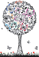 Butterfly tree cross stitch kit-1