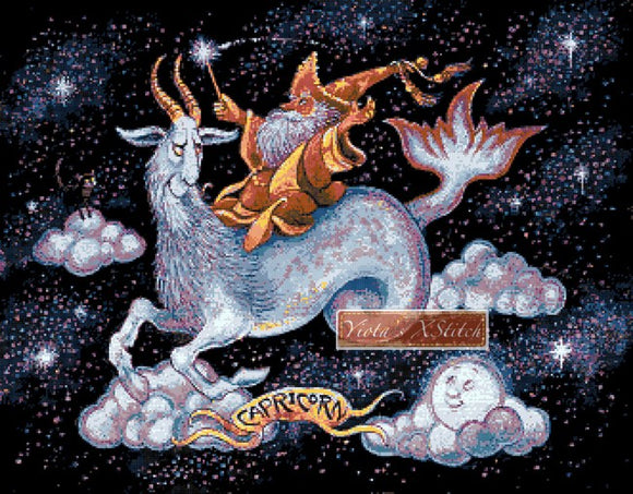 Capricorn counted cross stitch kit