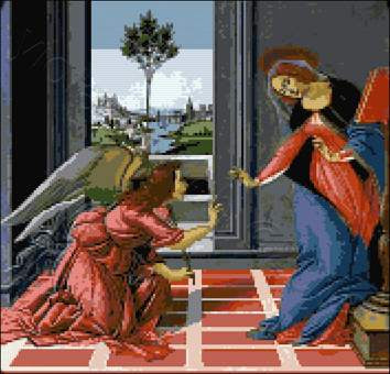 The Cestello Annunciation counted cross stitch kit - 1