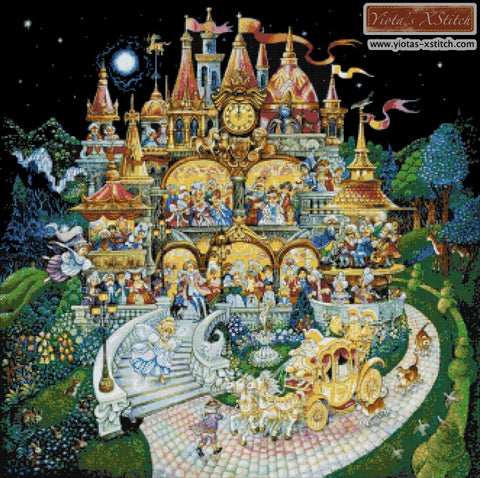 Cinderella cross stitch kit