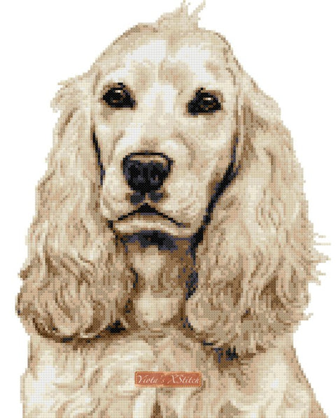 cocker spaniel cross stitch