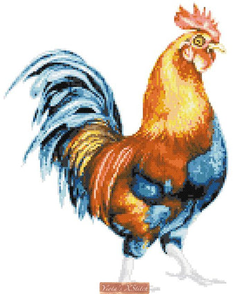 Cockerel cross stitch kit