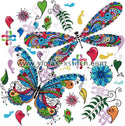 Colourful butterflies counted cross stitch kit - 1