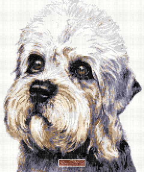 Dandie Dinmont Terrier counted cross stitch kit