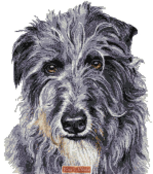Deerhound cross stitch kit - 1