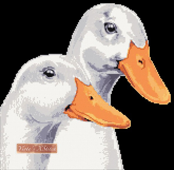 Ducks counted cross stitch kit - 1
