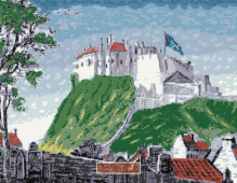 Edinburgh castle counted cross stitch kit