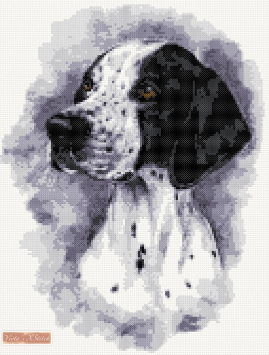 English Pointer (v2) counted cross stitch kit - 1